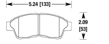 Toyota Corolla front Carbotech XP10