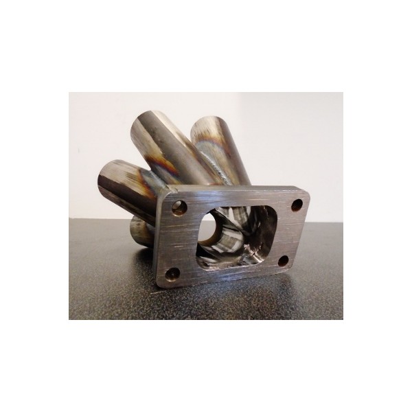 Merge collector 6cyl Stainless Steel 321L - T3 twin-entry