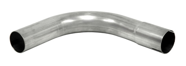 Bent exhaust tube 90° 5" Stainless (127mm)