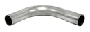 Bent exhaust tube 90° 1 3/4" Stainless (44,5mm)