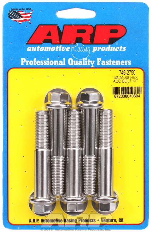 ARP Bolt Kit 1/2-20 x 2.750 SS Hex