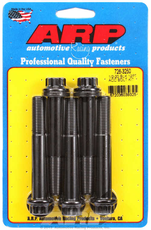 ARP Bolt Kit 1/2-20 x 3.250 Black Oxide 12PT