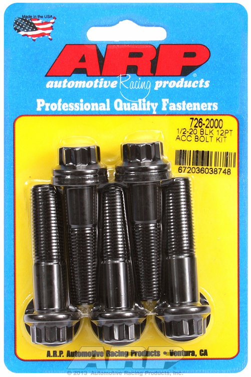 ARP Bolt Kit 1/2-20 x 2.000 Black Oxide 12PT