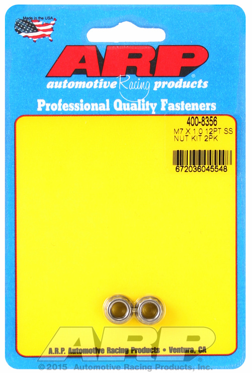 ARP M7 X 1.00 (M9 wr) SS 12pt nut kit