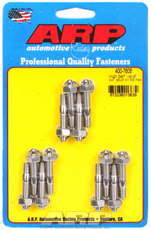 Hi-Performance SS hex valve cover stud kit
