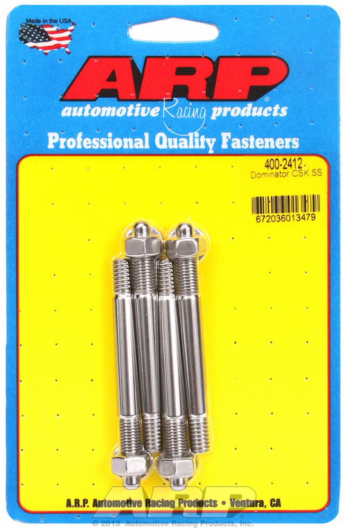 "Dominator with 1/2"" or 1"" SS spacer carb stud kit"