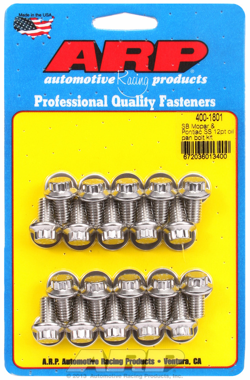 SB Mopar & Pontiac SS 12pt oil pan bolt kit