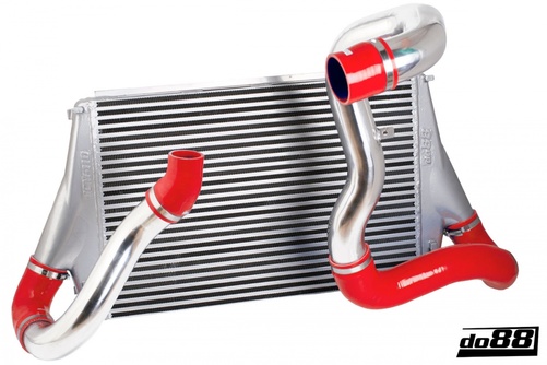 SAAB 9-3 2.8T V6 06-11 Intercooler Kit Red hose