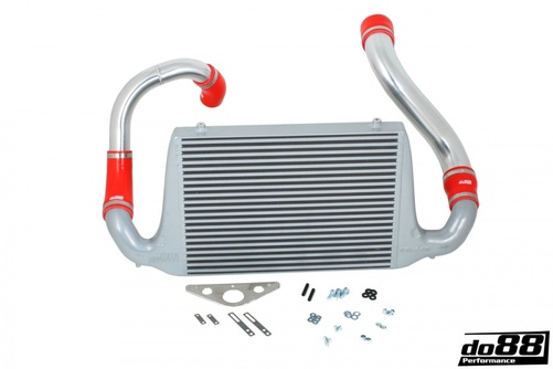 SAAB 900 Turbo 1987-1993 Intercooler Kit Red hose