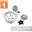 PMC RACE STAGE 1 GM Chevrolet LS - BMW M57N HGD JGA - 240mm / 9.45"