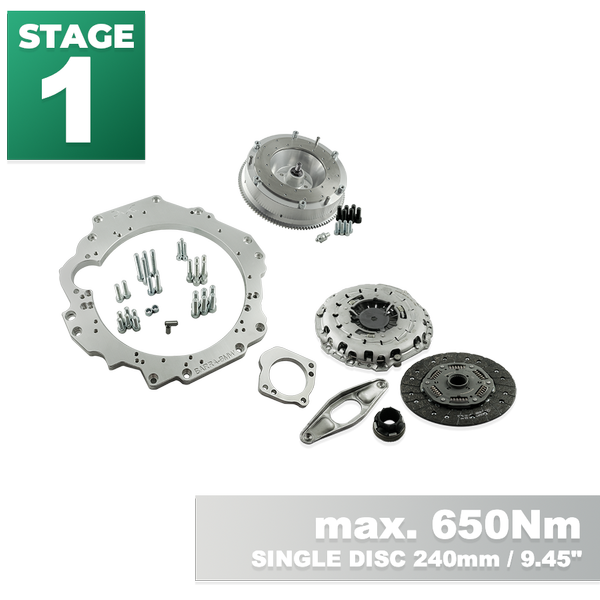 PMC STAGE 1 Ford Barra - BMW M57N HGU HGK / N54 - 240mm / 9.45"