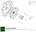 PMC Adapter Kit Mercedes-Benz M120 - BMW M57N HGD JGA - 240mm / 9.45"