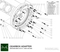 PMC Adapter Kit Mercedes-Benz M113 - BMW M57N HGU HGK / N54 - 184mm / 7.25" (P)