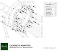 PMC Adapter kit Mercedes-Benz M113 - BMW M57 / E46 S54 M3 - 184mm / 7.25"