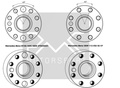 PMC Adapter kit Mercedes-Benz M112 M113 - BMW M57 / E46 S54 M3 - 240mm / 9.45"
