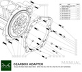 PMC Adapter kit Nissan RB - BMW DCT DKG Getrag GS7D36SG Inline-six