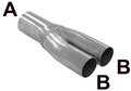 Y-pipe 63,5x63,5 Stainless