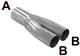 Y-pipe 50,8x44,5 Stainless