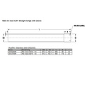 Exhaust tube 1000 mm 4 inch Stainless (102mm)