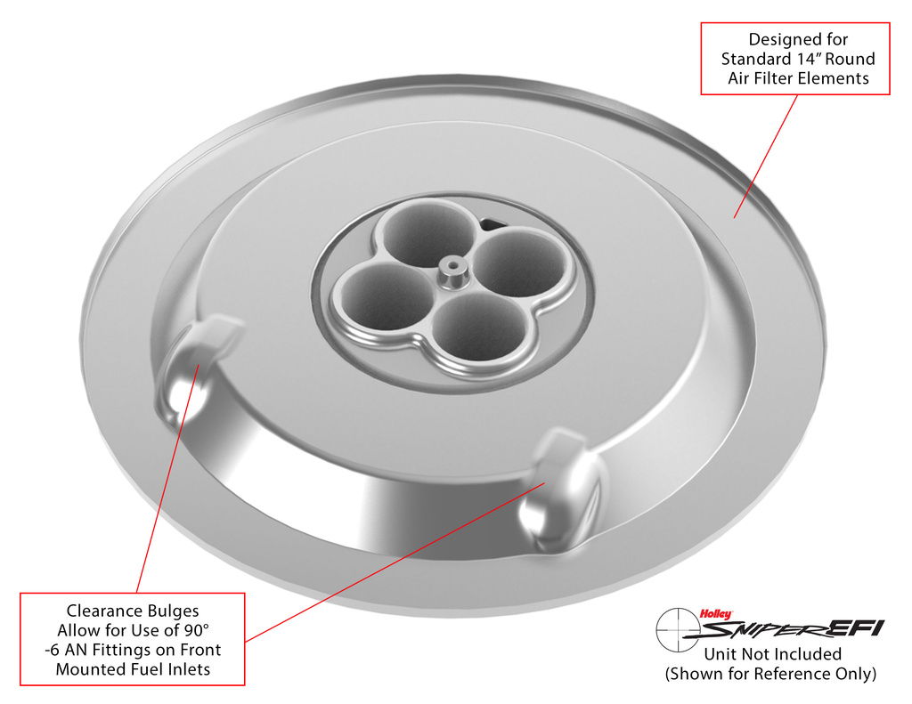 Air cleaner Drop base plate Silver