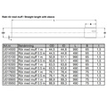 Exhaust tube 1000 mm 1 3/4 inch SS (44,5mm)