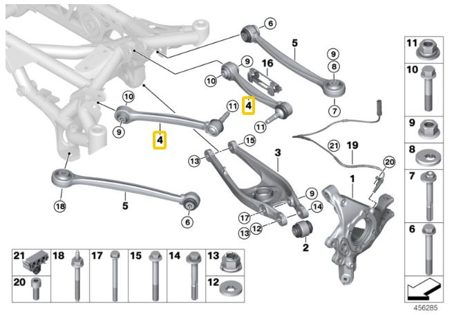 IRP Adjustable Camber Arms Upper, Rear BMW F87 M2, F80 M3, F83 M4 (Ver. 1)