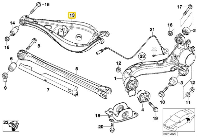 IRP Camber Arms Upper, Rear (Aluminium) BMW E46 (Ver2)