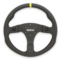 Sparco R350B Steering wheel Leather, With buttons