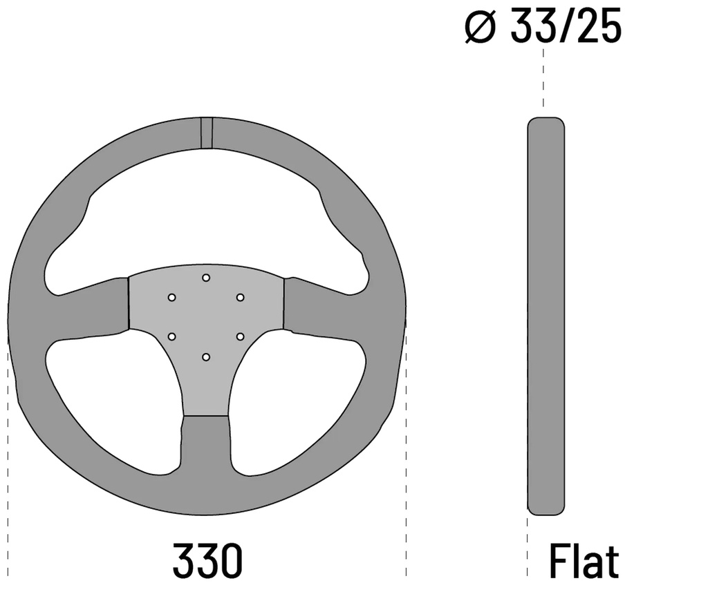 Sparco R330 Steering wheel leather