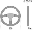Sparco R330 Steering wheel leather