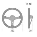 Sparco 350 Steering wheel leather - Targa