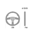 Sparco R330 Steering wheel Suede