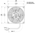 SPAL cooling fan 115mm / 4,5" blowing