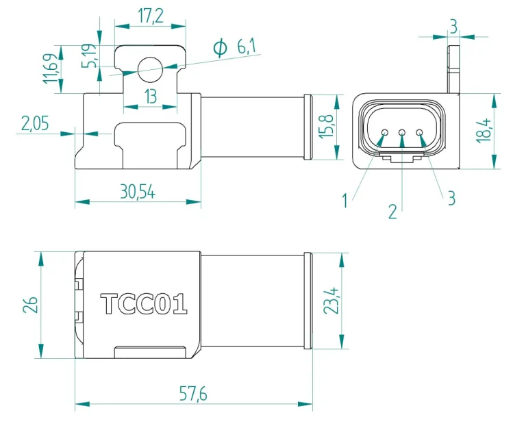 TCC01 Thermo Couple Converter & DTM 3-way