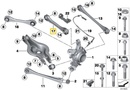Rear adjustable upper camber arms BMW F2x, F3x