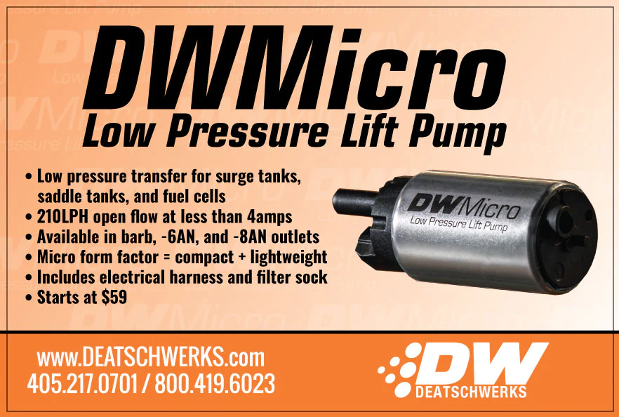 DeatschWerks In-Tank lift Pump 210 L/HR 8,7mm