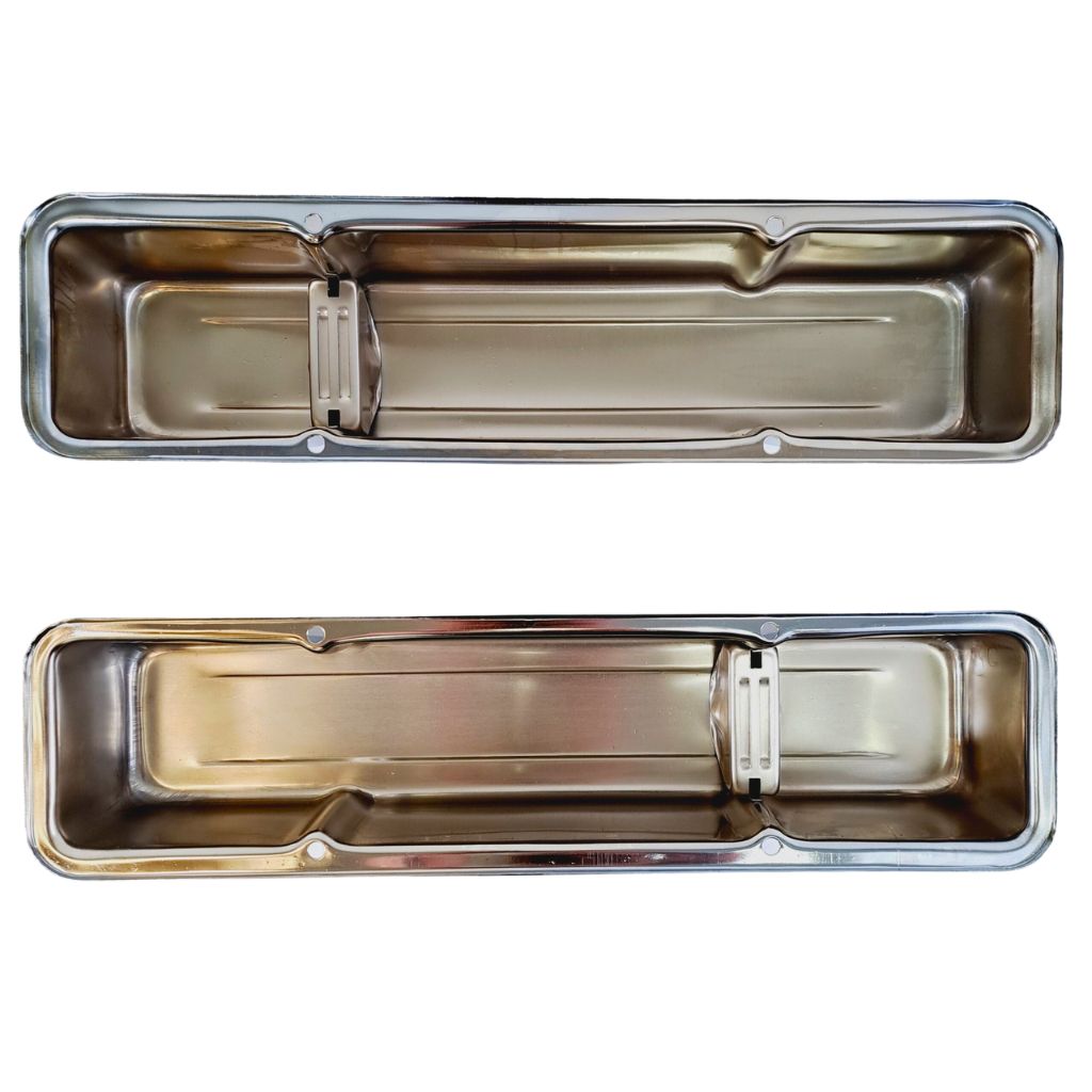 Valve Covers Small Block Chevy SBC 58-86 Chrome
