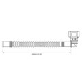 In-Tank 350mm fuel hose : SAE 9.49 90° - ID10