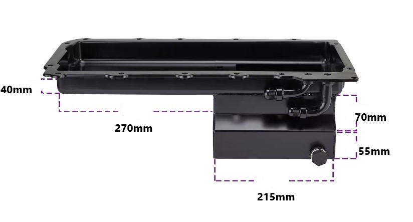 Oil pan LS (90 Degree AN)
