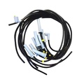 Ignition cable set straight angel Black