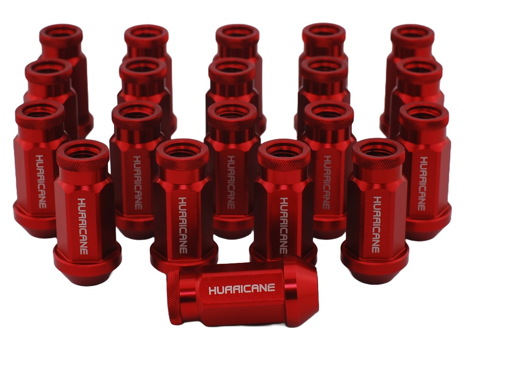 Wheel Nut Aluminum Red M12x1,5 (50mm)