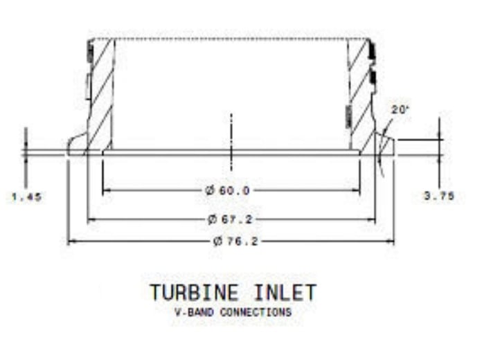 Garrett V-band 3.0" G25/30/35 GT/GTX28/30/35