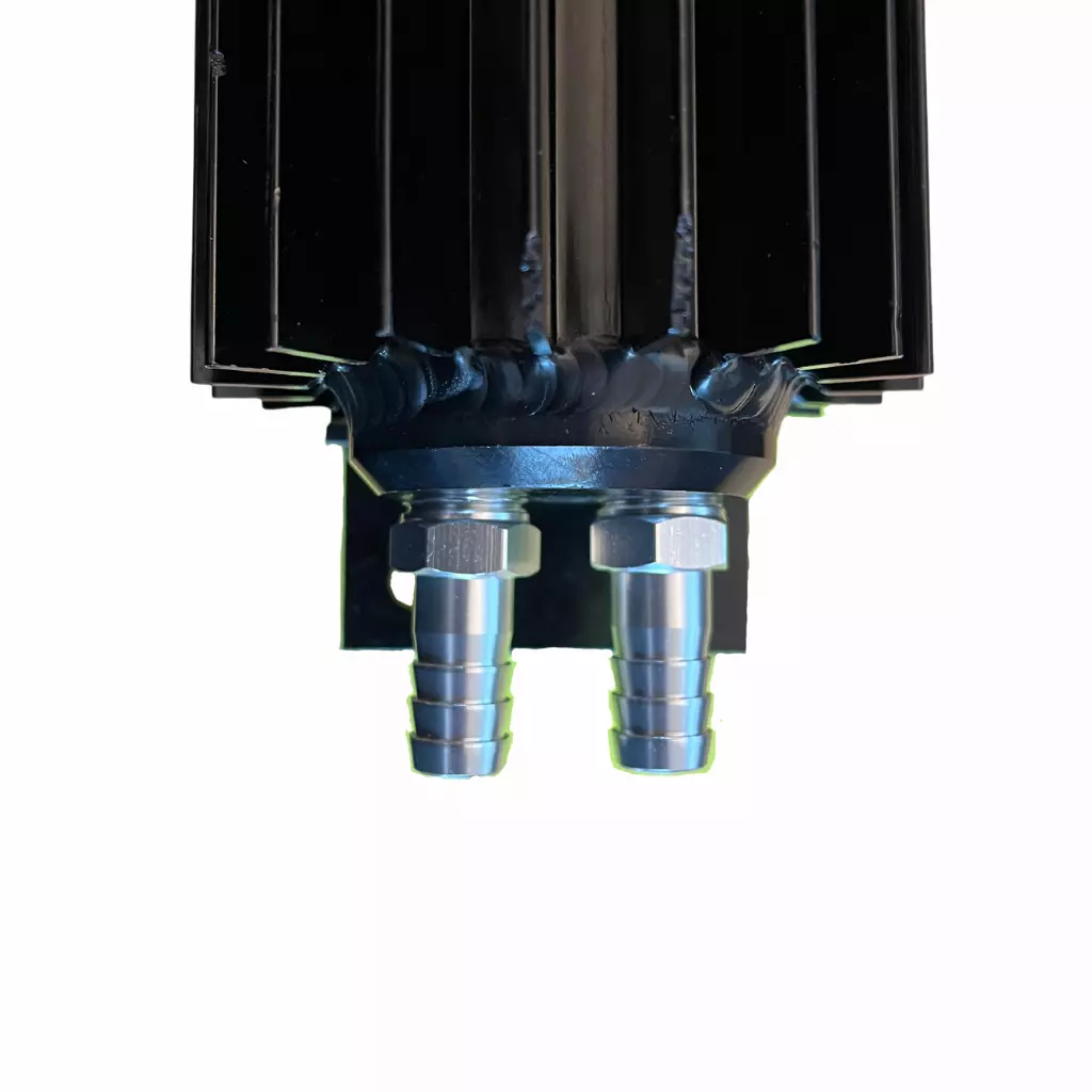 Fuel cooler Black 1/4" NPT 36.5cm (2 row)
