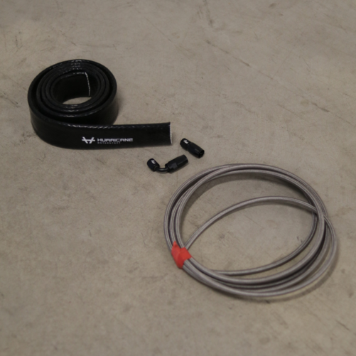Oil in Kit Turbo 1 x Straight 1 x 90 Degree AN4 + Silicone Heat Protection Sock