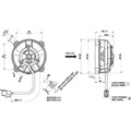 SPAL cooling fan 96mm / 3,8" suction