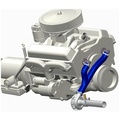Davies Craig Chevrolet Big Block Water Pump Delete adapter kit (Blue hose)