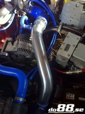 Volvo 7/940 Turbo Central connection pipe kit, blue hoses, 3'' throttle body