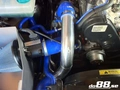 Volvo 7/940 Turbo Central connection pipe kit, blue hoses, 3'' throttle body