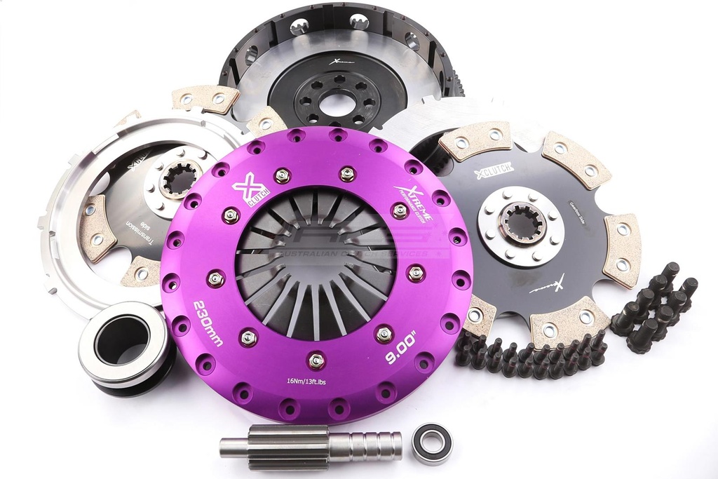 BMW 3-Series M3 E46 - 230mm Rigid Ceramic Twin Plate Clutch Kit Incl Flywheel 1800Nm