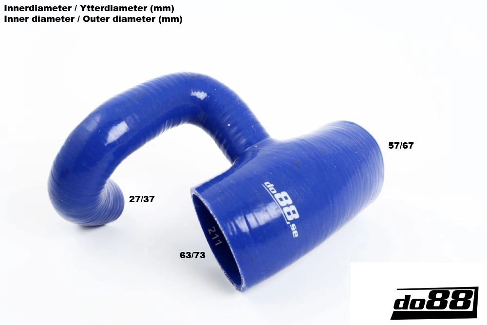 Volvo 850/S70/V70 Turbo 94-98 Throttle body hose Black